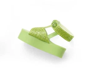 American Girl doll glittery green platform sandals Right Shoe Phenomenal Peridot - Picture 1 of 3