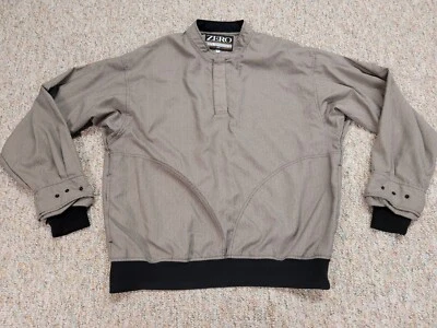 Zero Restriction Jacket Mens Large Beige Harringbone Golf Performance Pullover - Image 1 of 4
