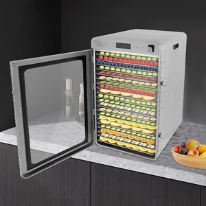 Deshidratador de alimentos de 20 bandejas de acero inoxidable para carne frutas verduras máquina secadora cecina - Imagen 1 de 24