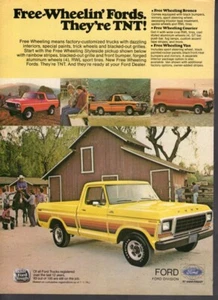 Impresión publicitaria vintage coche automático Ford 1978 camión rueda libre son anuncio en tnt - Imagen 1 de 1