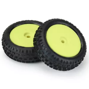 Pro-Line 8298-12 1/18 Wedge Frnt Carpet Tires Mounted 8mm Yellow Whls (2) Mini-B - Picture 1 of 5