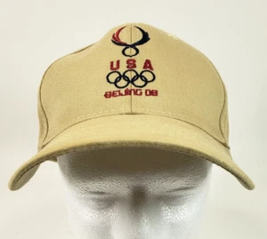 Gorra de béisbol tostada de los Juegos Olímpicos de Estados Unidos Beijing 2008 con correa trasera ajustable talla única - Imagen 1 de 6