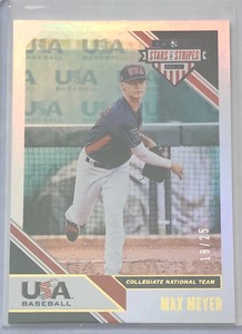 2020 Panini USA Stars & Stripes Max Meyer SP Longevity Holo Gold Foil USA #25