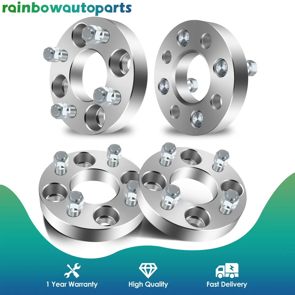 Espaciadores de rueda 4 piezas 1" 4x100 a 4x100 para Toyota Corolla Chevy Aveo Honda Civic Foto 1 de 4