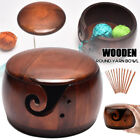 Wooden Yarn Bowl Hand Made Wood For Knitting & Crochet Yarn Holder Gift UK Stock