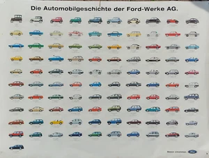 Ford Automobilgeschichte Poster - Bild 1 von 3