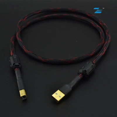 HiFi USB Cable A-Male to B-Male DIY Audio Signal Cord for DAC Decoder Sound Card - Image 1 of 4