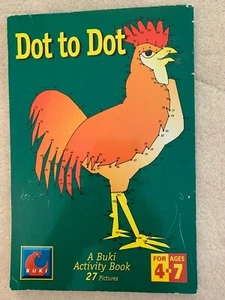 BUKI DOT TO DOT ACTIVITY BOOK AGES 4-7 14 PAGES OF DOT TO DOT AND THEN COLOR - Picture 1 of 2