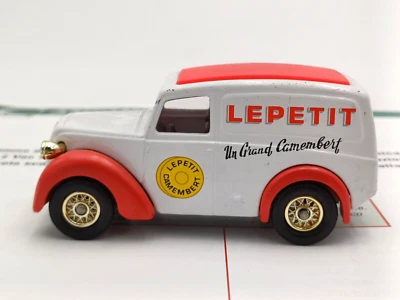 CORGI MORRIS Z VAN PUBBLICITARIO LEPETIT   - MODELLINO 1:43 + pagine ILLUSTRATE - Immagine 1 di 4