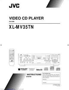 JVC XL-MV35TN Video CD Player Owners Instruction Manual Reprint - Picture 1 of 1