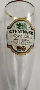 Bierglas 🍺Pilsglas 0,3 L Goldrand vom Wieninger Bräu mit Goldrand Gebraucht - Bild 1 von 4