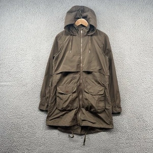 Mountain Hardwear Rain Jacket Womens Medium Brown Waterproof Shell Long Anorak - Picture 1 of 15