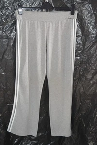 Adidas Mujer Gris Blanco Negro Activewear Pantalones Reino Unido Talla 18 - Imagen 1 de 3