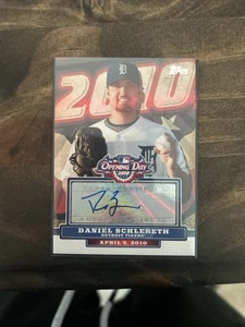 2010 Topps Opening Day Autographs Daniel Schlereth Auto Arizona Diamondbacks - Picture 1 of 2