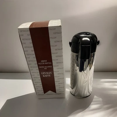 Gevalia Kaffe Airpot Vacuum Bottle 1-1.8 Liter 60 Ounce TG-719ET New - Image 1 of 4