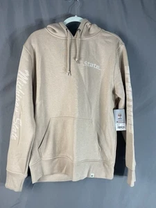 Michigan State Spartans Hoodie M Beige NWT Kohl’s NCAA Unisex Sweatshirt - Picture 1 of 7