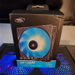 DEEPCOOL High Brightness RGB Fan 3 in 1 kit RF120M 120mm 120x120x25 Free Shippin - Picture 1 of 1