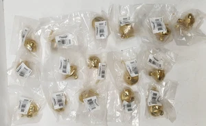 16 Brainerd Brass Knob Cabinet Pull Hardware Lot New Gold Drawers Liberty - Picture 1 of 5