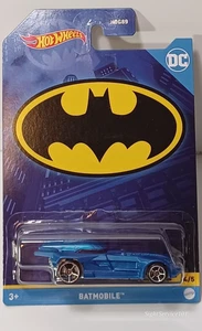 HOT WHEELS 2022 BATMAN SERIES #4/5 - BATMOBILE BLUE - HDG89 - Bild 1 von 3