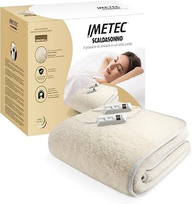 Imetec Scaldasonno Classic singolo matrimoniale lana e merino 50% Lana e Merino - Immagine 1 di 4