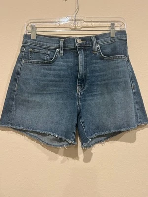 HUDSON 中号水洗 Devon High Rise Biker Jean 短款 27 码女式 — 第 1/4 张图片