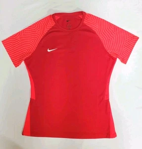 Maglia calcio donna Nike Dri Fit taglia media rosso cremisi arancione maniche corte top - Foto 1 di 13