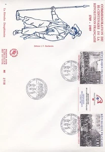 FRANCE 1988 FDC BICENTENAIRE DE LA REVOLUTION FRANCAISE YT 2537 ET 2538 - Bild 1 von 1
