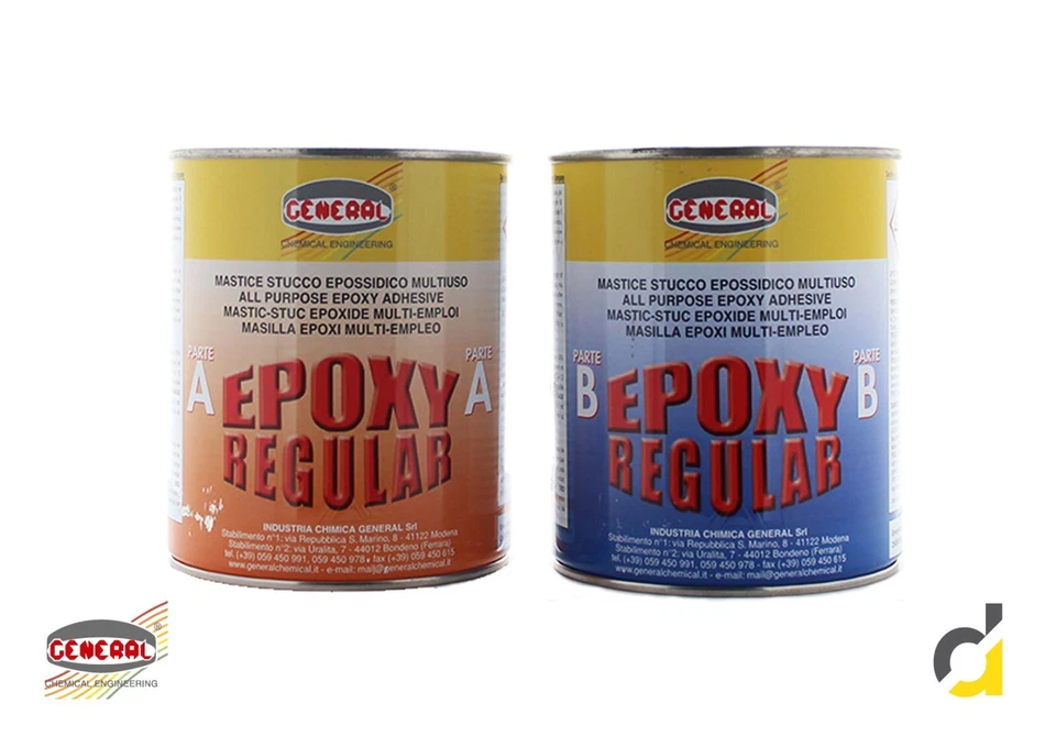 General Mastice epossidico Epoxy Regular (A+B) extraforte Lt. 1+1