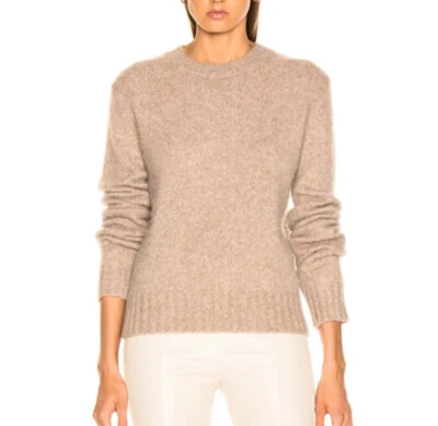 Suéter Pullover Helmut Lang Camel Cepillado Melange Tejido Cuello Redondo Talla XS Foto 1 de 4