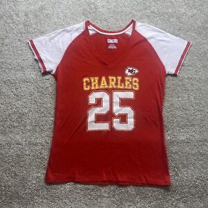 Jamaal Charles Chiefs Shirt Adult Red Spelled Out Women’s