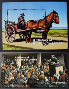Jersey Stamps: "History of Knitting in Jersey" Presentation Pack MNH £4 M/S 2023 - Picture 1 of 5