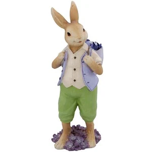 großer Dekohase 27cm Dekofigur Polyresin Ostern Tisch Deko Osterhase stehend - Bild 1 von 5