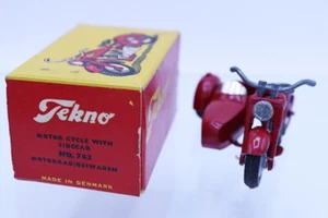 Vintage Rare TEKNO DENMARK 764 HARLEY DAVIDSON MOTOR CYCLE WITH SIDECAR - Picture 1 of 10