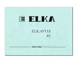 ELKA ELKAVOX 83 Schaltplan - Service Manual Repair Schaltplan 48 Seiten -PDF - Bild 1 von 7