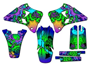 1996-1999 YZ 250 2-STROKE ZANY Blue Senge Graphics Kit Compatible with Yamaha - Foto 1 di 10