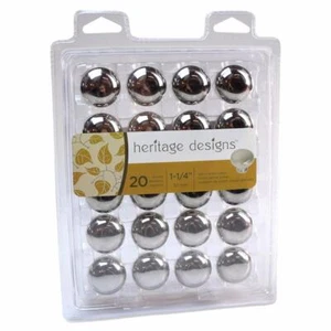 Hickory Hardware poliertes Nickel Schrankknopf 20er-Pack, rund Heritage VP6091-14L - Bild 1 von 3
