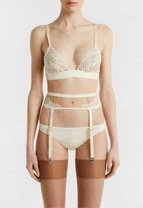 LA PERLA PORTE JARRETELLE TAILLE 38 MODELE MACRAME TALE REF 0023235 25% SOIE - Imagen 1 de 2