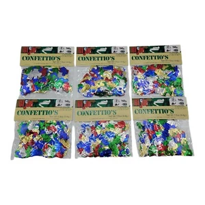 1998 Vintage 6 bags GI JOE Confettio’s Metallic Confetti Army Soldier 90s Party - Picture 1 of 4