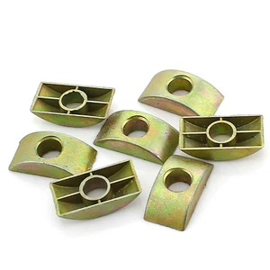 M8 Half Moon Nut Furniture Unthreaded Washers Nuts For Bunk Beds Cots Zinc Plate - Picture 1 of 5