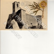 103457 REPUBBLICA S MARINO 1910 LA ROCCA CON FIORE SECCO APPLICATO