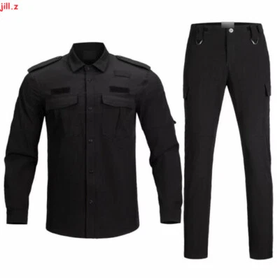 Summer Quick-drying Suits Men Security instructor training uniform Elastic sets - Image 1 of 4
