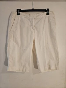 Izod Bliss Touch White Woman's Shorts Size 8 - Picture 1 of 2