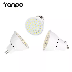 LED Bulb Spotlight MR16 GU10 E27 3W 5W 7W 2835SMD Lamp 110V 220V 12V Soft White - Picture 1 of 15
