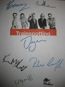Trainspotting Signed Film Script X7 Ewan McGregor Jonny Lee Miller Bremner repnt - Picture 1 of 1