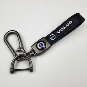 Für Volvo Schlüsselanhänger Auto Leder Lanyards Embleme Keyring Metall - Bild 1 von 2