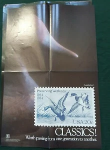 2092 20c ERHALTUNG FEUCHTGEBIETE - ORIGINAL USPS POSTER - Bild 1 von 1
