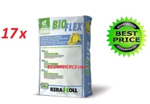 17 PZ x COLLANTE BIOFLEX BIANCO C2TE KG25 KERAKOLL ADESIVO INCOLLAGGIO PIASTRELL - Foto 1 di 1
