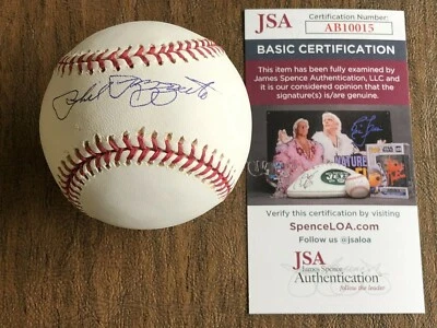 PHIL RIZZUTO SIGNED YANKEE RAWLINGS MLB BASEBALL HALL OF FAMER 1994 SCOOTER JSA - Image 1 of 4