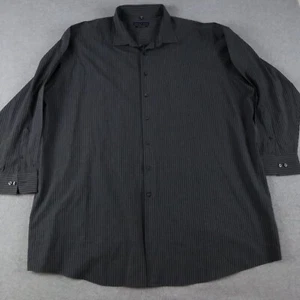 Geoffrey Beene Shirt Mens 20.5 35/36 Tall No Iron Button Up Striped Long Sleeve - Picture 1 of 6