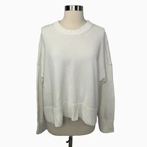 Everlane Crewneck Cotton Sweater Oversized Boxy Fit Coastal Minimalism Size M - Bild 1 von 10